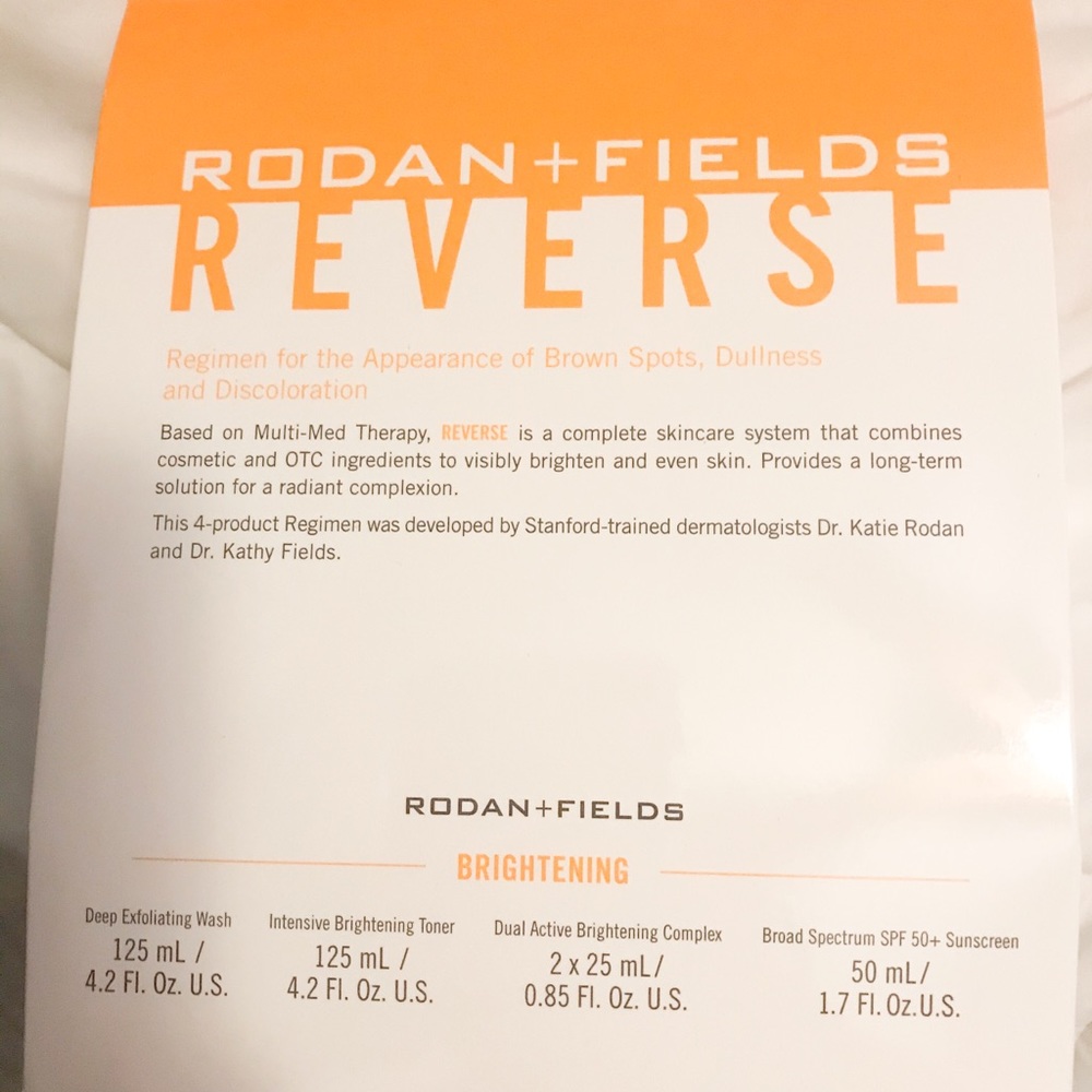 Rodan and Fields Reverse Regimen